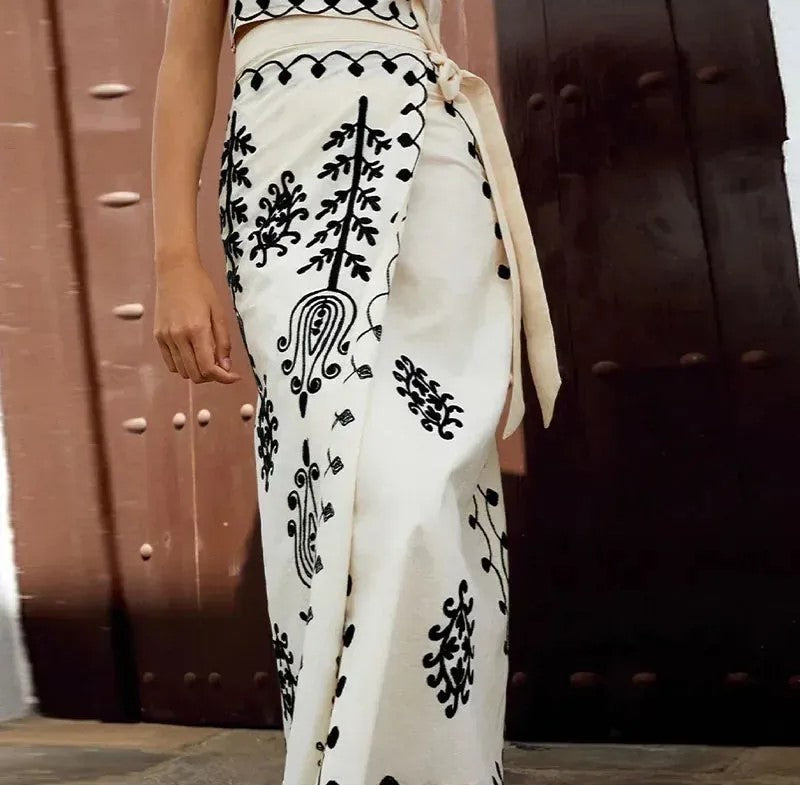 Lincy ™ | Top Met Wijde Rok Set