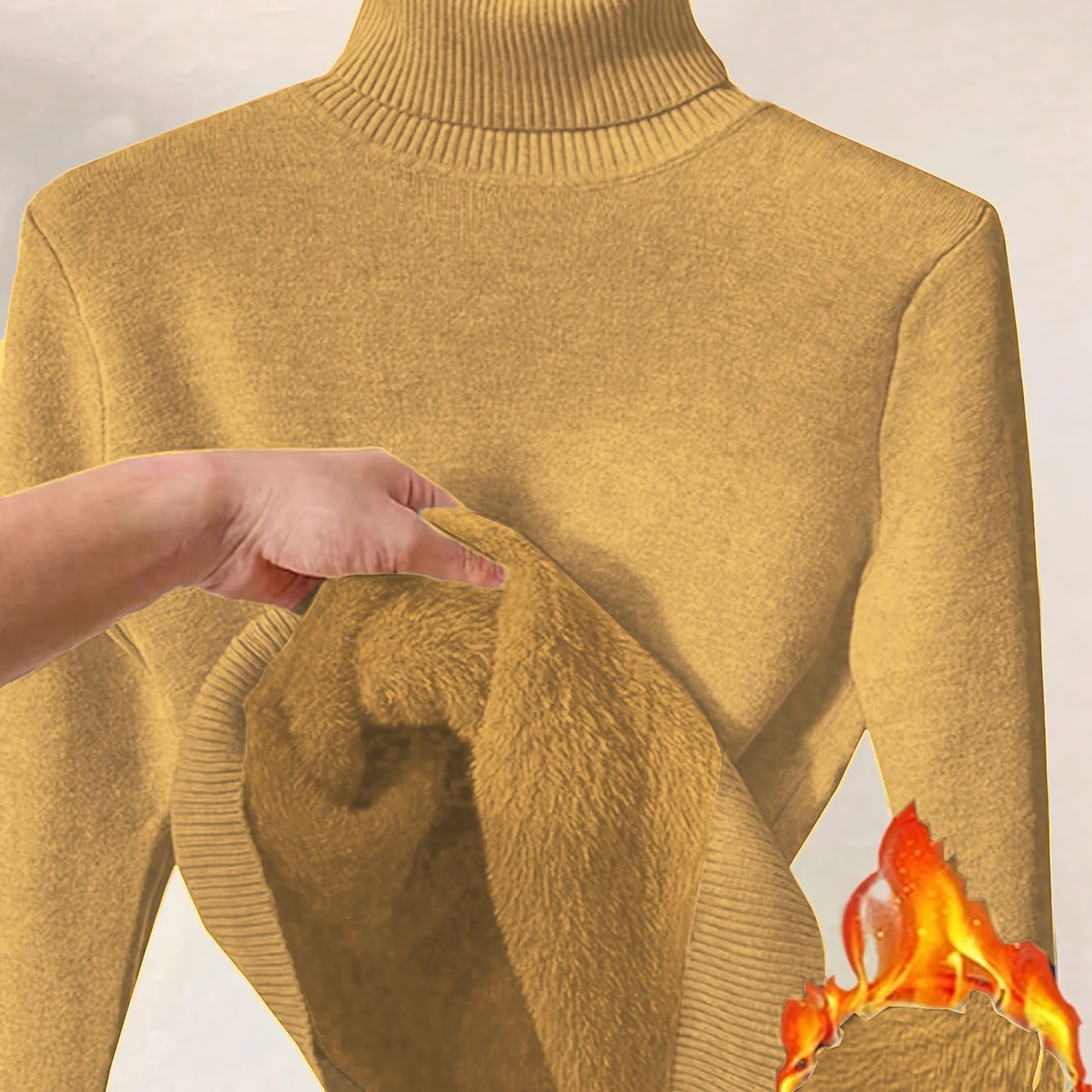 Elegante Gebreide Damestrui met Hoge Kraag – Perfect voor Herfst & Winter