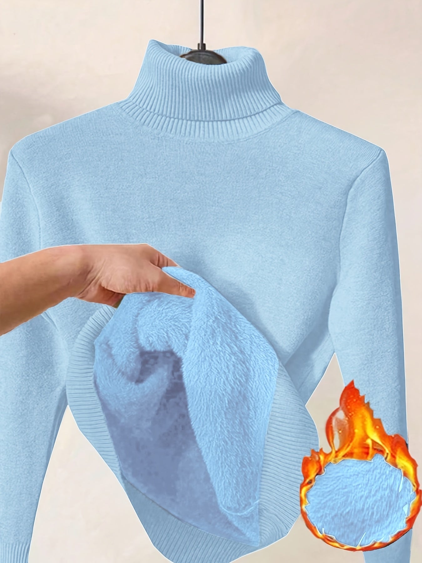 Elegante Gebreide Damestrui met Hoge Kraag – Perfect voor Herfst & Winter