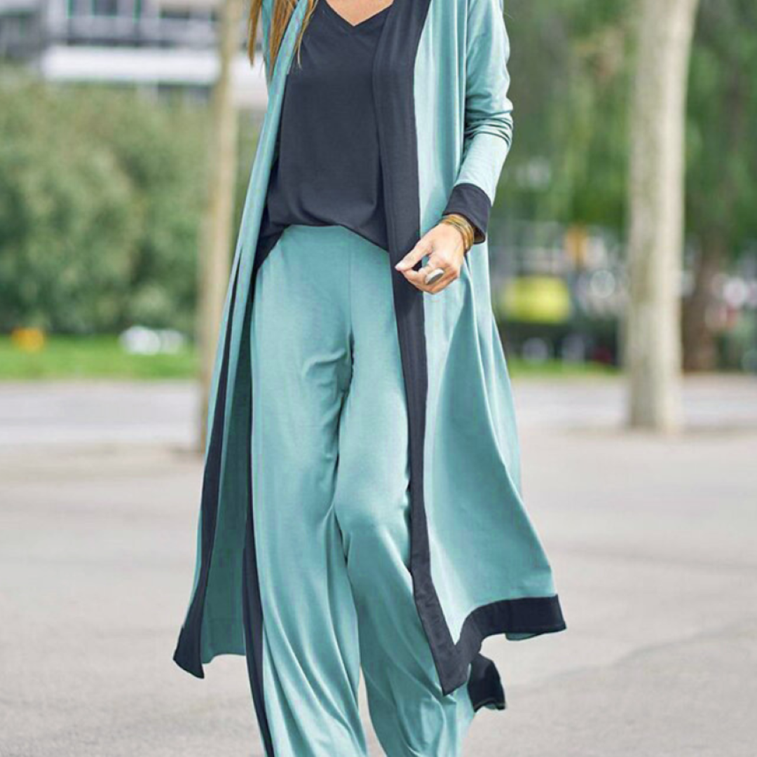 Linda-Modehuis™ | Drie-delige Set Elegantie en Comfort