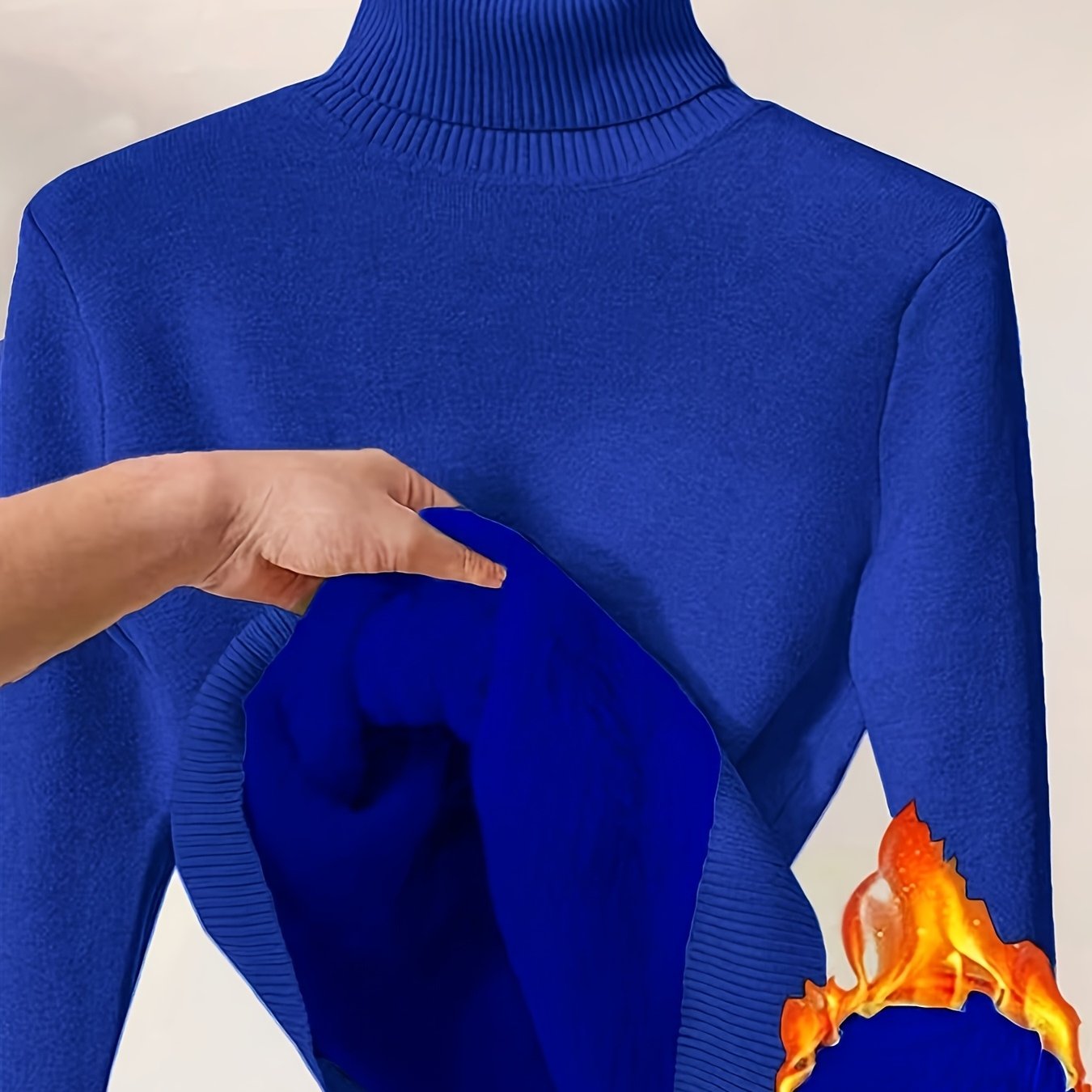 Elegante Gebreide Damestrui met Hoge Kraag – Perfect voor Herfst & Winter