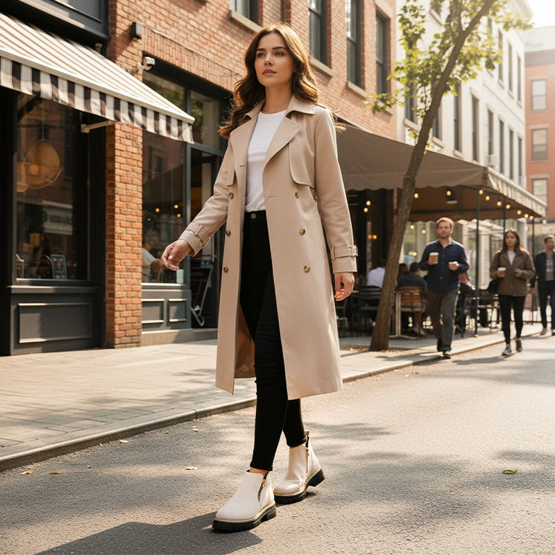 Linda-Modehuis enkelboots met ronde neus en ritssluiting aan de zijkant