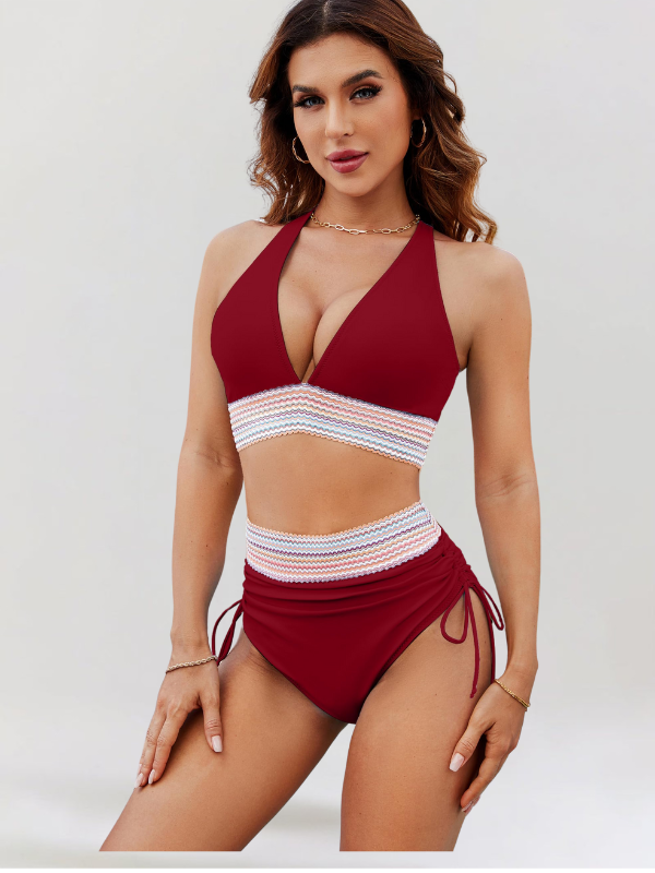 Isa | Bikini Set met Buikcontrole en Hoge Taille
