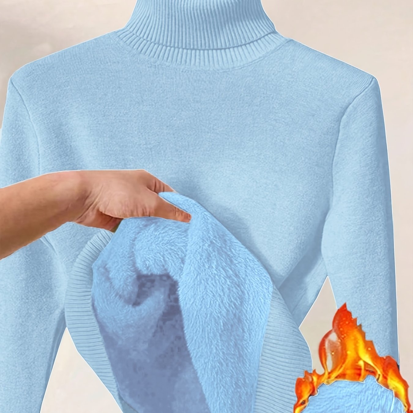 Elegante Gebreide Damestrui met Hoge Kraag – Perfect voor Herfst & Winter