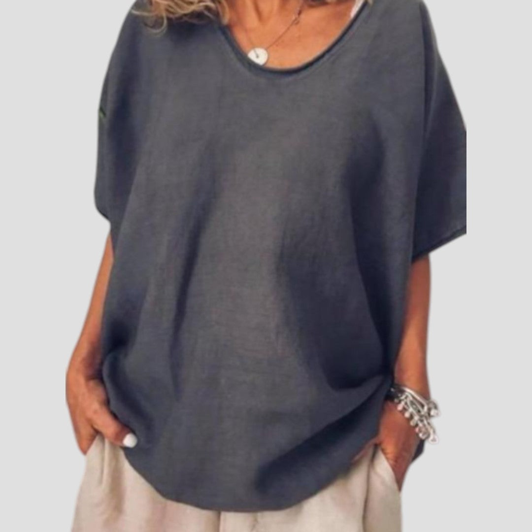 Anna | Comfortabele en Ruime Blouse voor de Rondingen