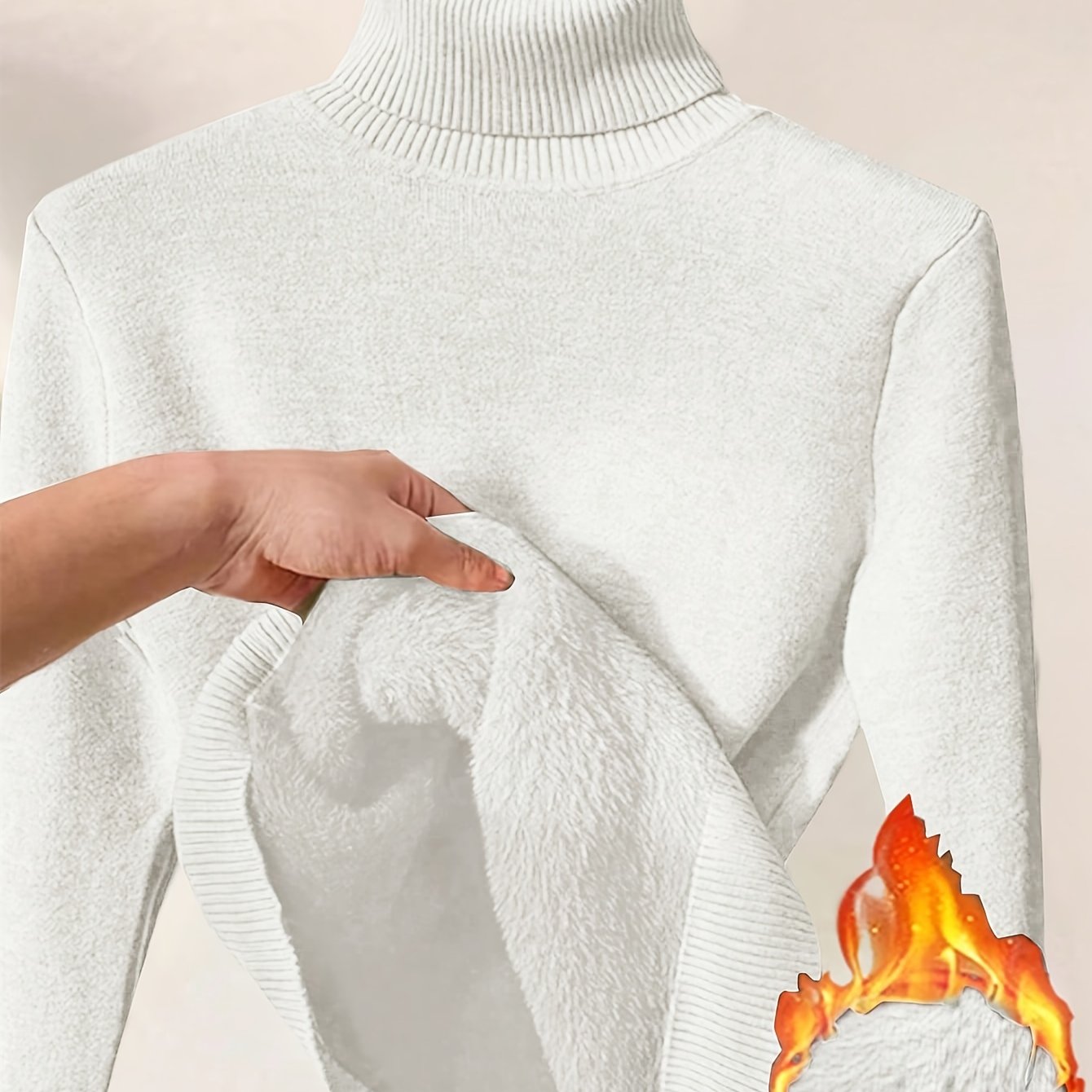 Elegante Gebreide Damestrui met Hoge Kraag – Perfect voor Herfst & Winter