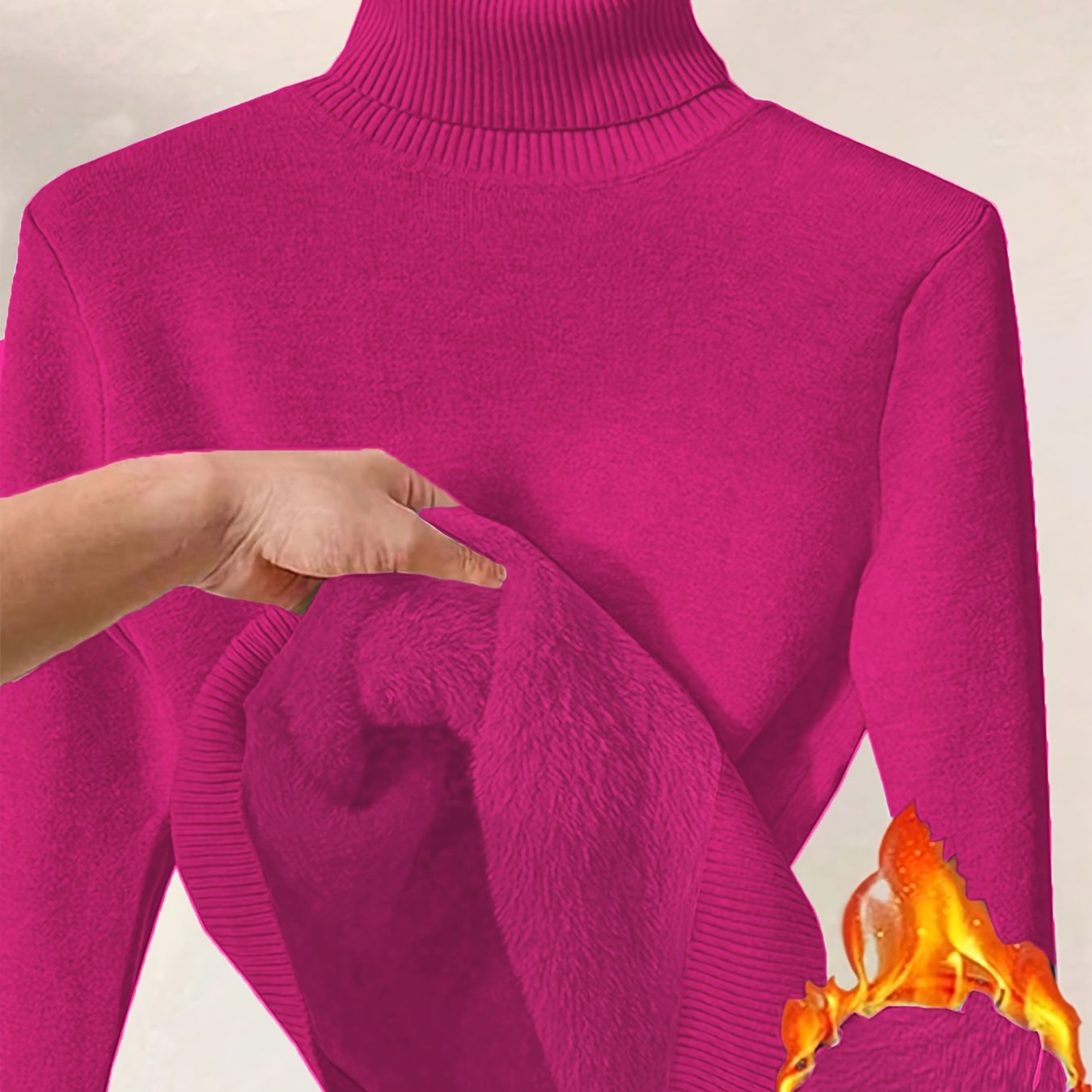 Elegante Gebreide Damestrui met Hoge Kraag – Perfect voor Herfst & Winter