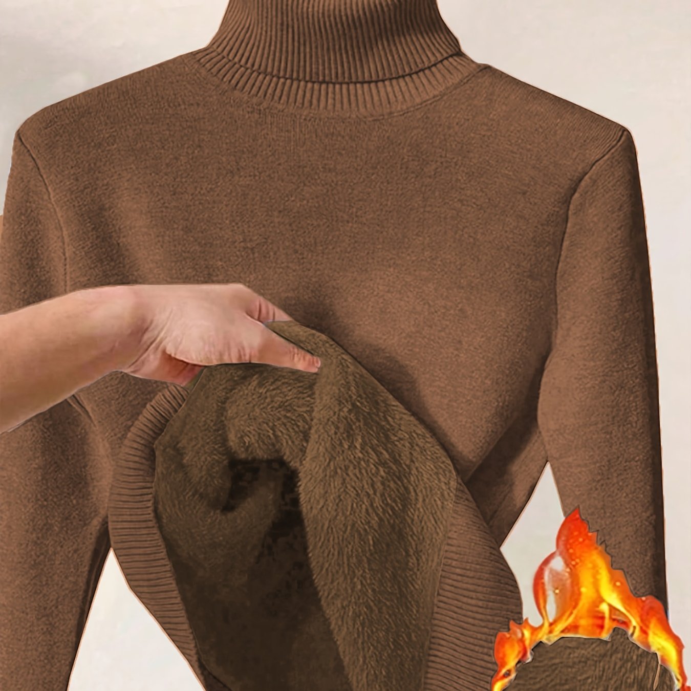 Elegante Gebreide Damestrui met Hoge Kraag – Perfect voor Herfst & Winter