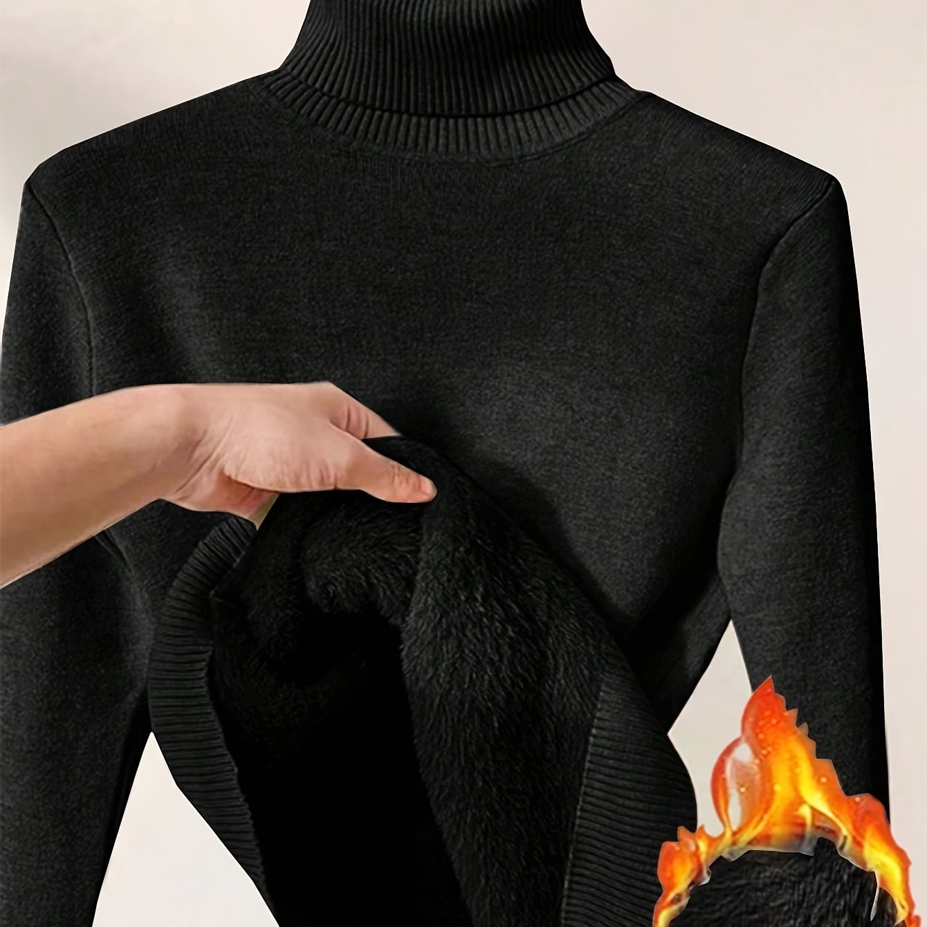 Elegante Gebreide Damestrui met Hoge Kraag – Perfect voor Herfst & Winter