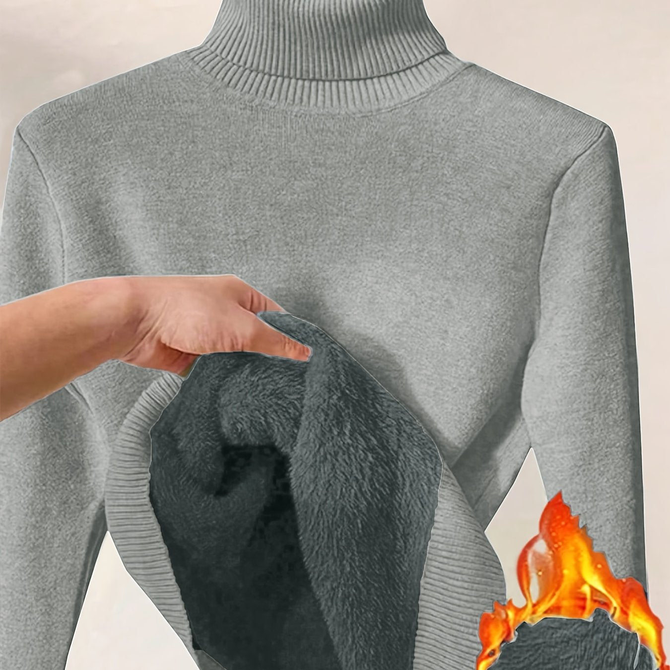 Elegante Gebreide Damestrui met Hoge Kraag – Perfect voor Herfst & Winter