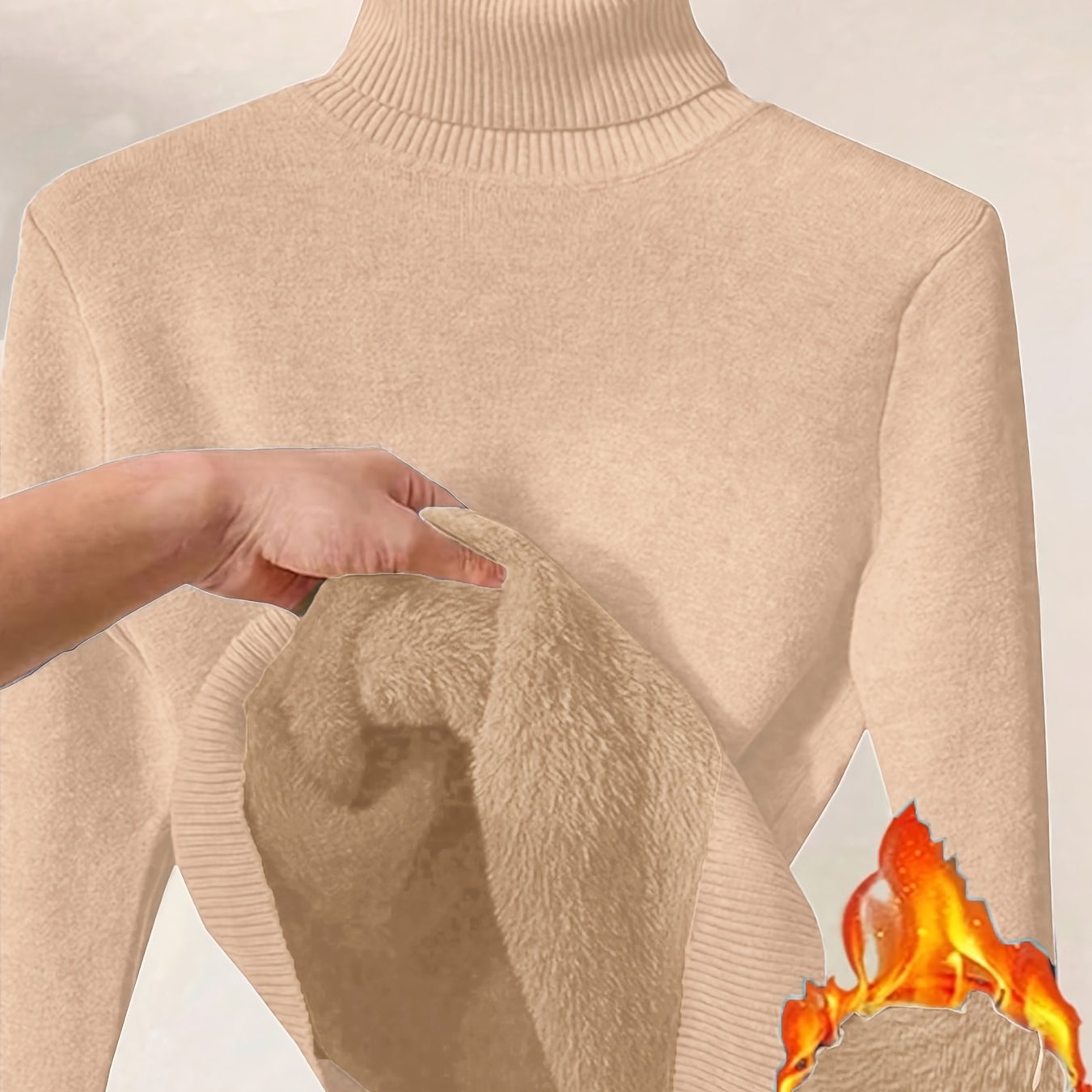 Elegante Gebreide Damestrui met Hoge Kraag – Perfect voor Herfst & Winter