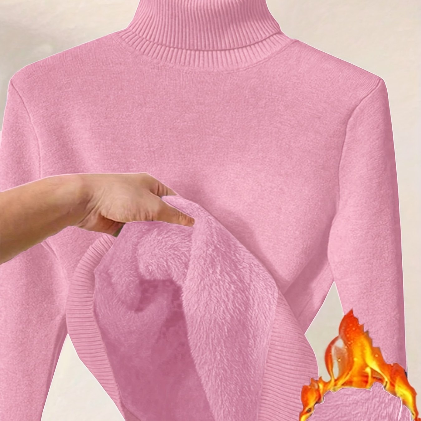 Elegante Gebreide Damestrui met Hoge Kraag – Perfect voor Herfst & Winter