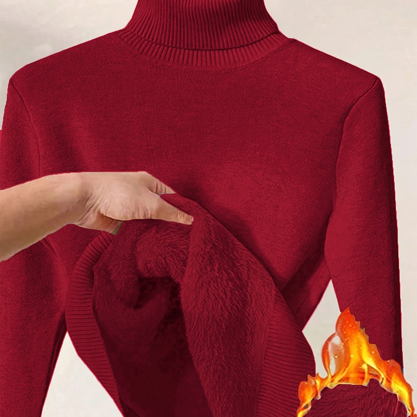 Elegante Gebreide Damestrui met Hoge Kraag – Perfect voor Herfst & Winter