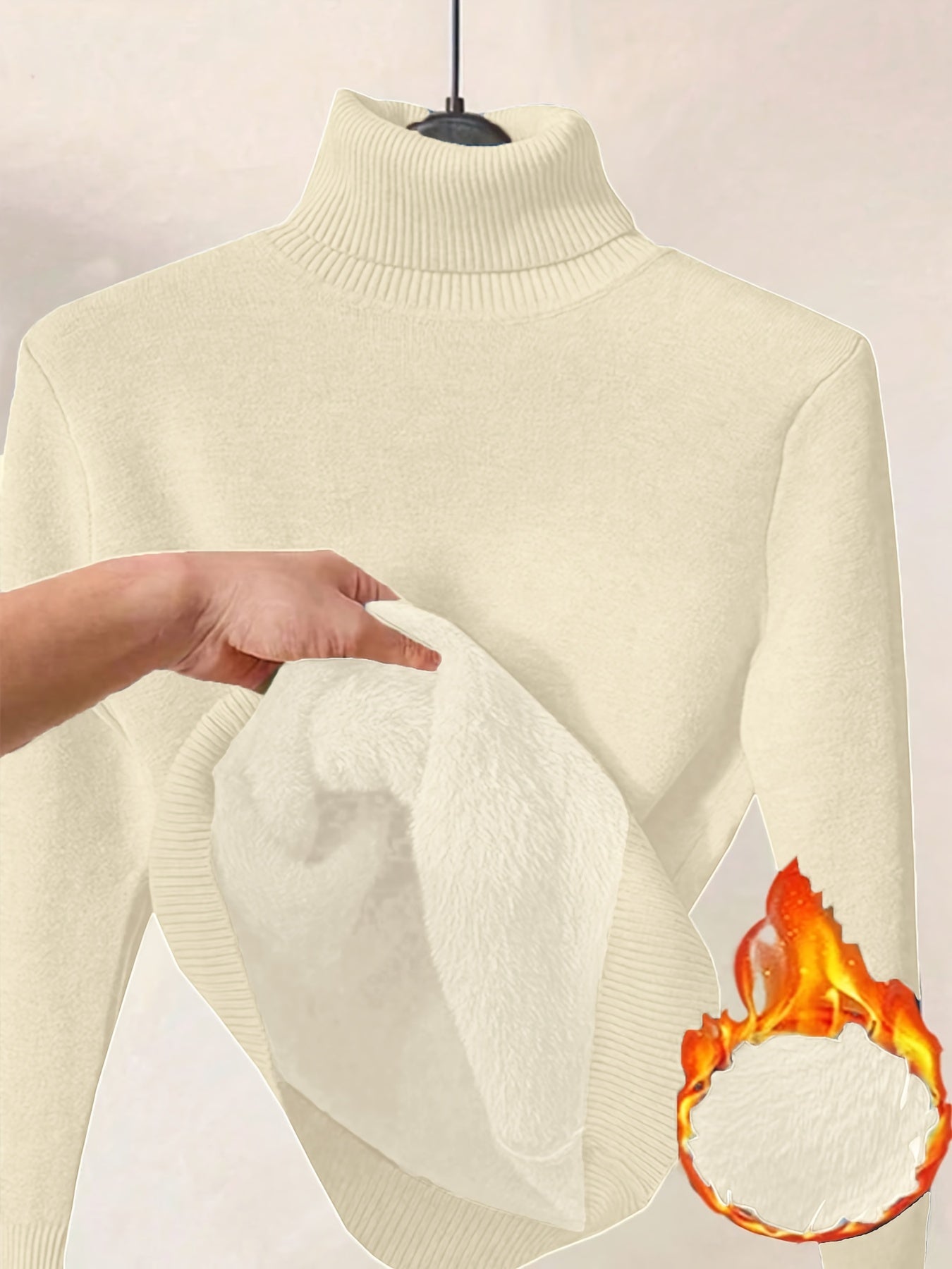 Elegante Gebreide Damestrui met Hoge Kraag – Perfect voor Herfst & Winter